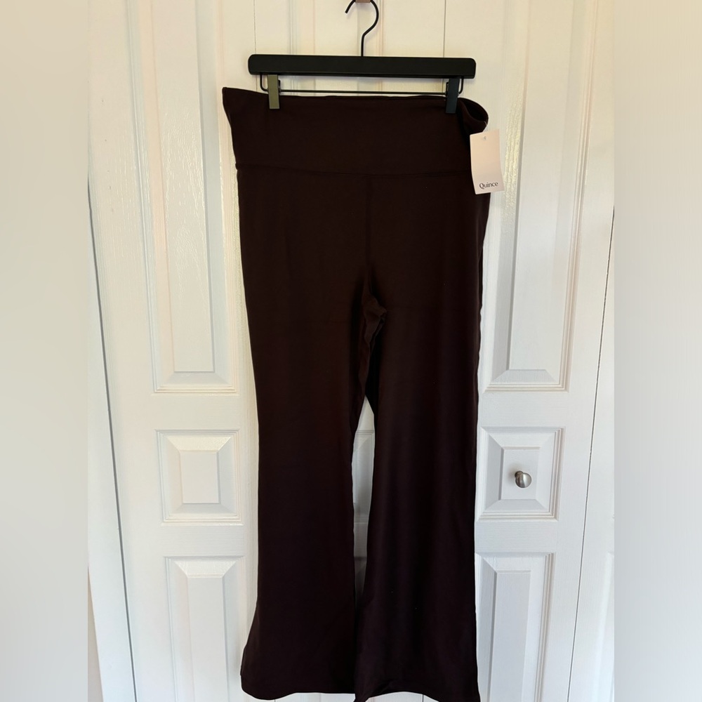 Quince Brown Flare Pants